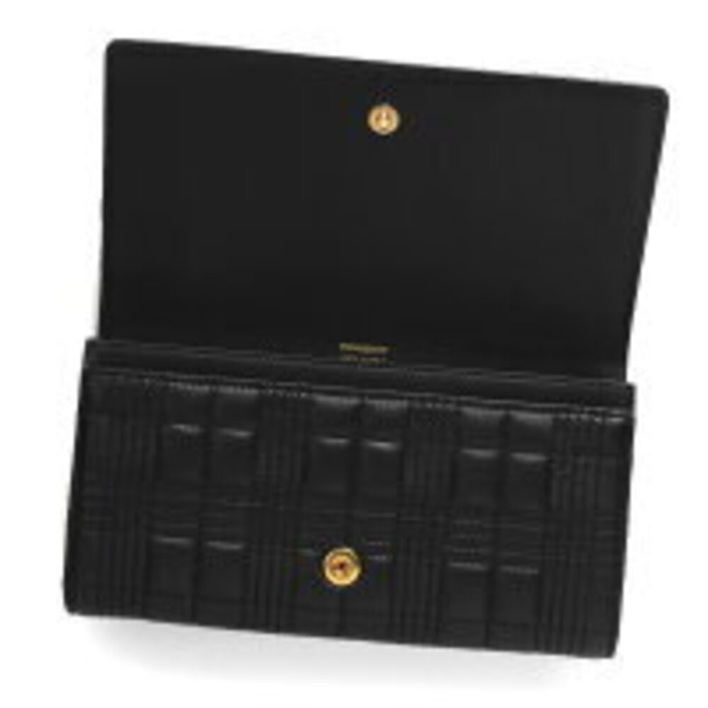 Burberry Check Long Wallet Lola Quilted Black - Picture 4 of 5